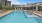 a swimming pool in a backyard